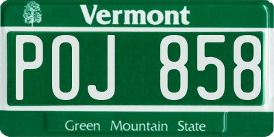 VT license plate POJ858