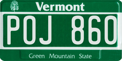 VT license plate POJ860