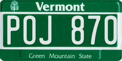 VT license plate POJ870