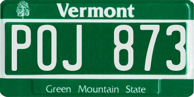 VT license plate POJ873