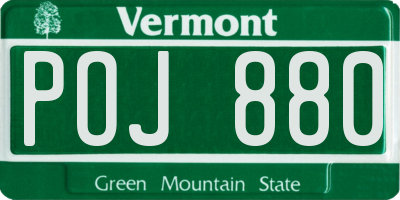 VT license plate POJ880