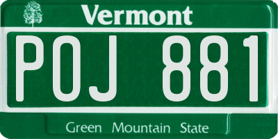 VT license plate POJ881