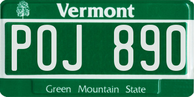 VT license plate POJ890