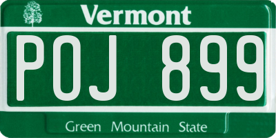 VT license plate POJ899