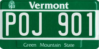 VT license plate POJ901