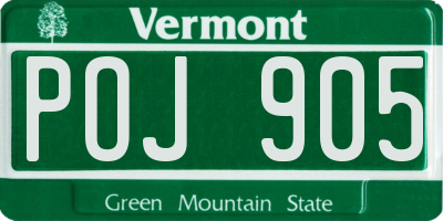 VT license plate POJ905