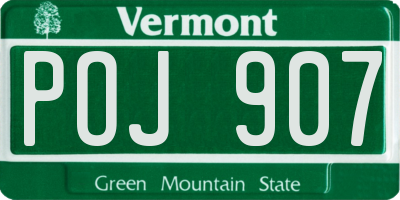 VT license plate POJ907