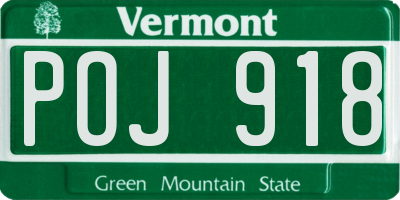 VT license plate POJ918