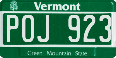 VT license plate POJ923