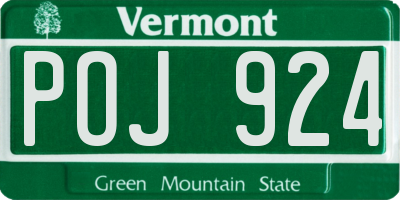 VT license plate POJ924