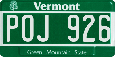 VT license plate POJ926