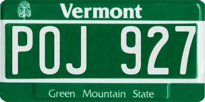 VT license plate POJ927