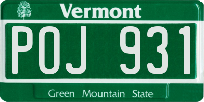 VT license plate POJ931
