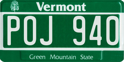 VT license plate POJ940