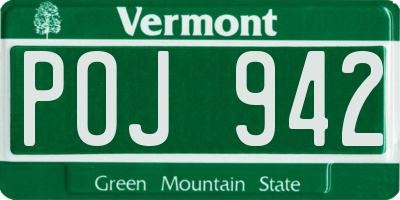 VT license plate POJ942