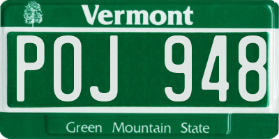 VT license plate POJ948