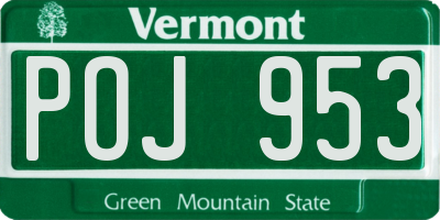 VT license plate POJ953