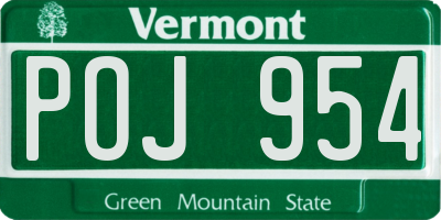 VT license plate POJ954