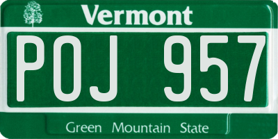 VT license plate POJ957
