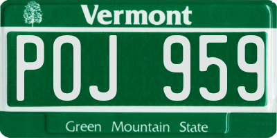 VT license plate POJ959