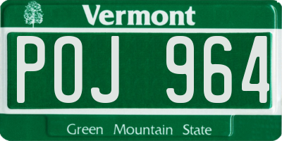 VT license plate POJ964