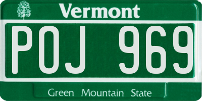 VT license plate POJ969
