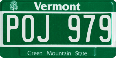 VT license plate POJ979