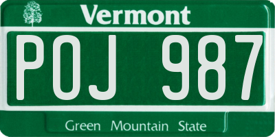 VT license plate POJ987