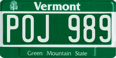 VT license plate POJ989