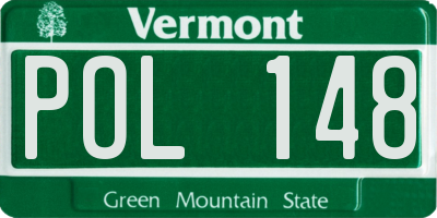 VT license plate POL148