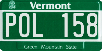 VT license plate POL158