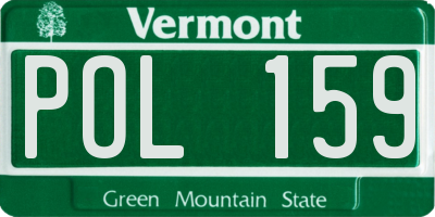 VT license plate POL159