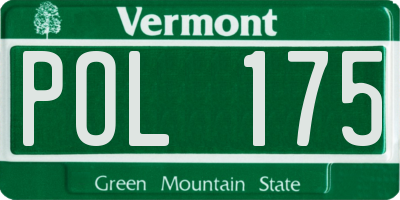 VT license plate POL175