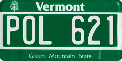VT license plate POL621