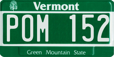 VT license plate POM152