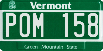 VT license plate POM158