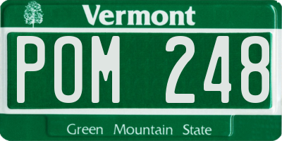 VT license plate POM248