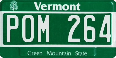 VT license plate POM264