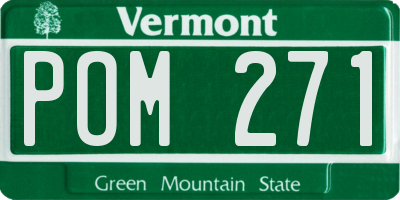 VT license plate POM271