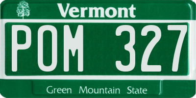 VT license plate POM327
