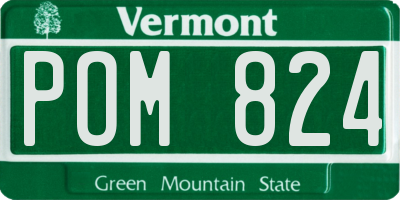 VT license plate POM824