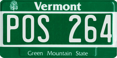 VT license plate POS264
