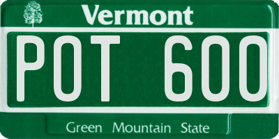 VT license plate POT600