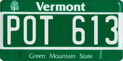 VT license plate POT613