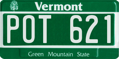 VT license plate POT621