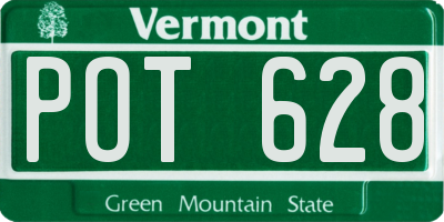 VT license plate POT628
