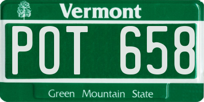 VT license plate POT658