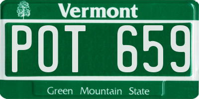 VT license plate POT659