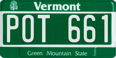 VT license plate POT661