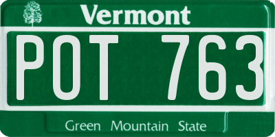 VT license plate POT763